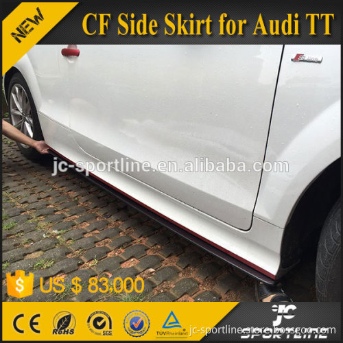 Carbon Fiber Side Skirt for Audi TT 8J TTS Convertible 08-14